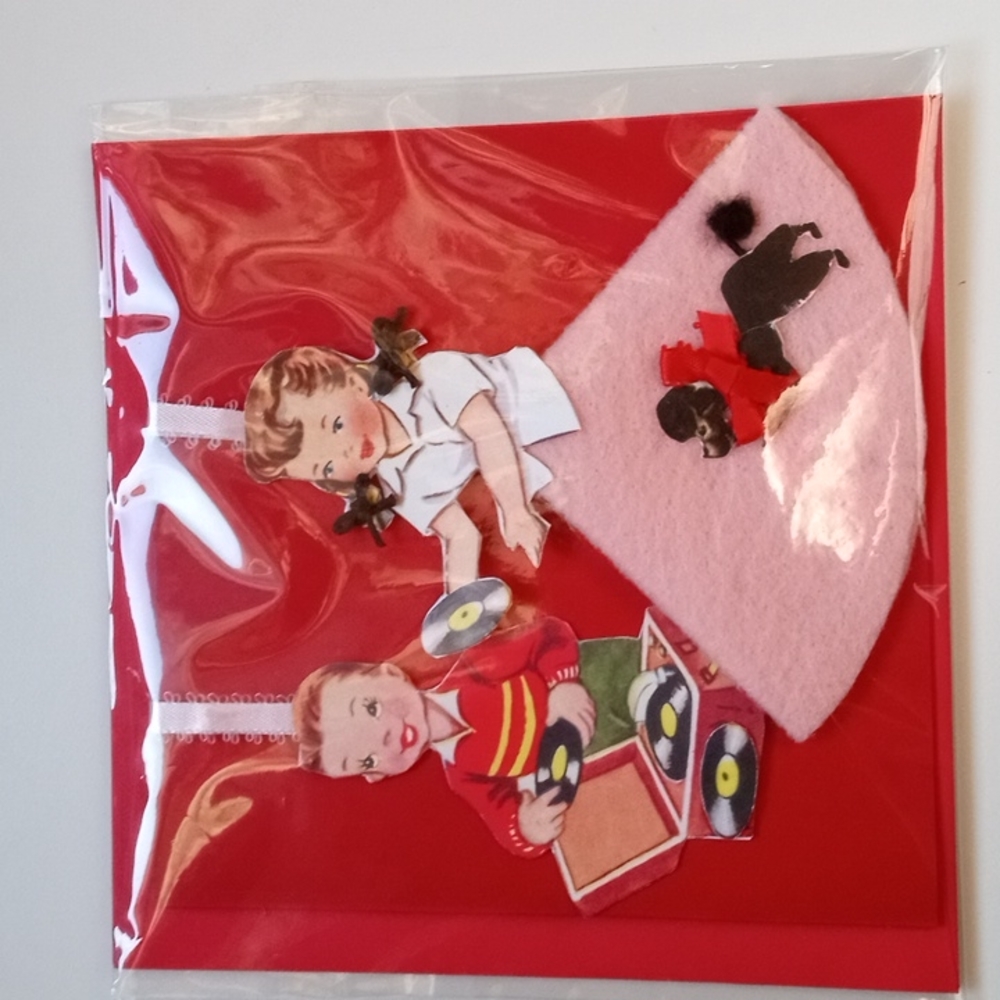 Hand made keepsake Doll Card all occasions.